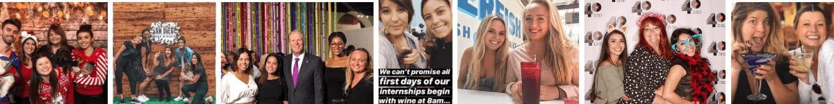 Collage of interns blog